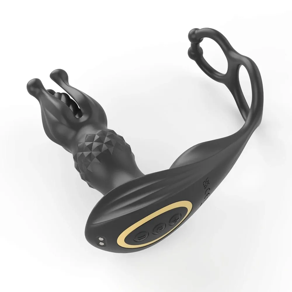 Prostate Massager Anal Vibrator Male Sex Toys for Men Anal Plug 9 Tension Shock Flapping Thrusting Vibrating Butt Plug Dildo 18+