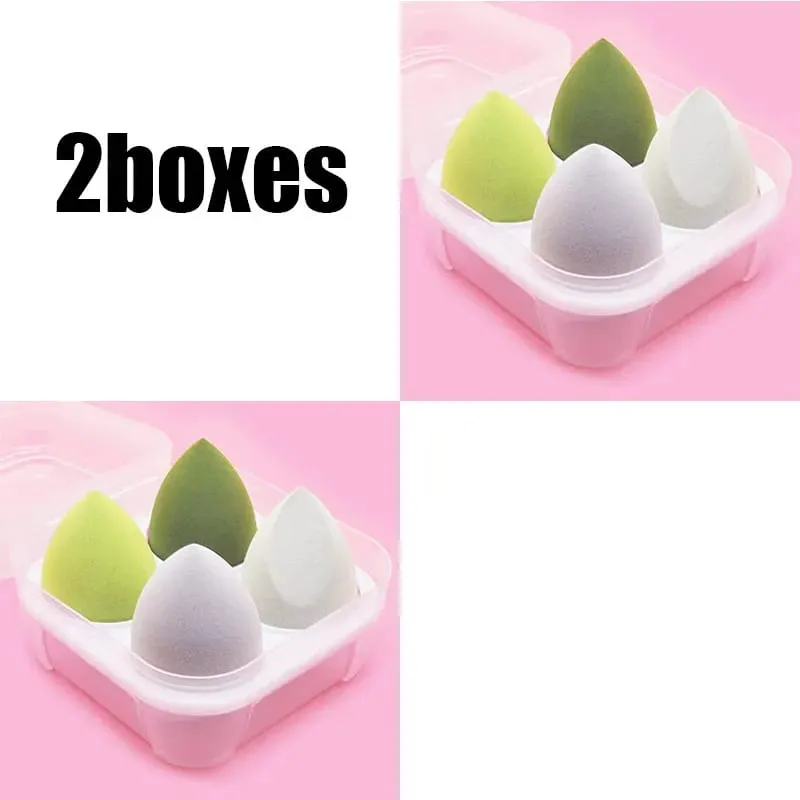4/8/16pcs Cosmetic Puff Set Beauty Egg Wet And Dry Dual-Use Egg Makeup Foundation Sponge Air Cushion Puff Soft Makeup Tools