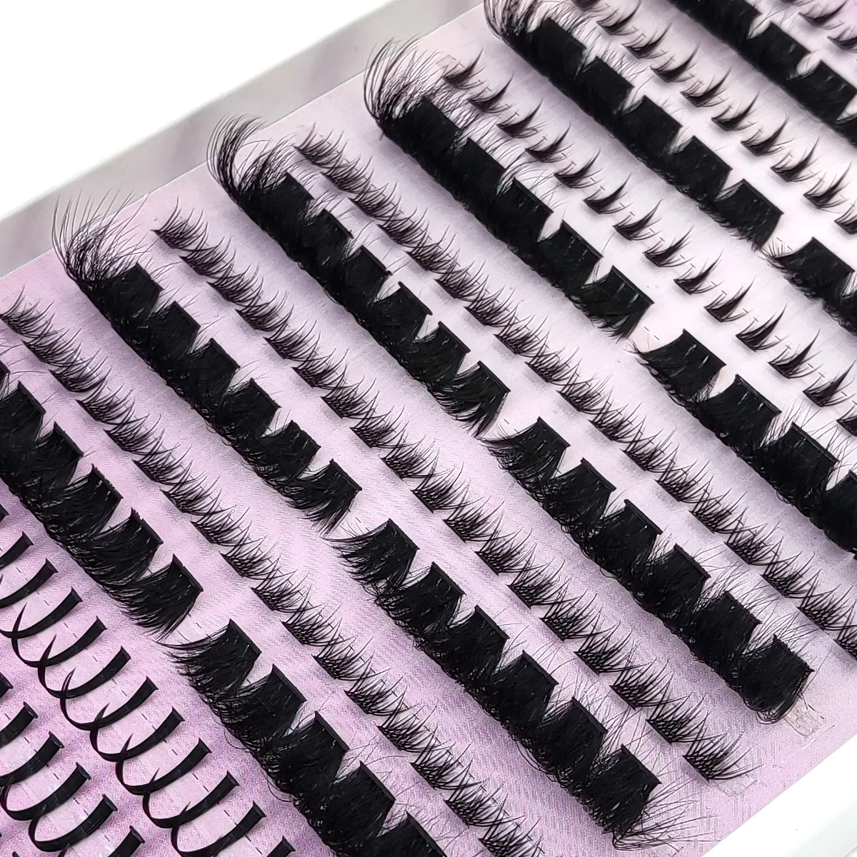 New Fluffy 60D-200D Bottom&Spiky Lashes Clusters Volume Individual Lashes Cluster Extensions Spikes Lashes Clusters eye