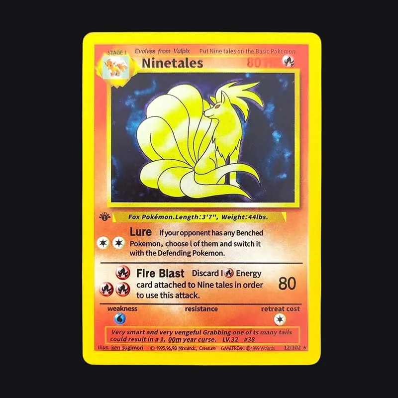 Proxy PKM English GAME 1ST EDITION Charizard Blastoise Venusaur Mewtwo Holo TCG Game Collection Card