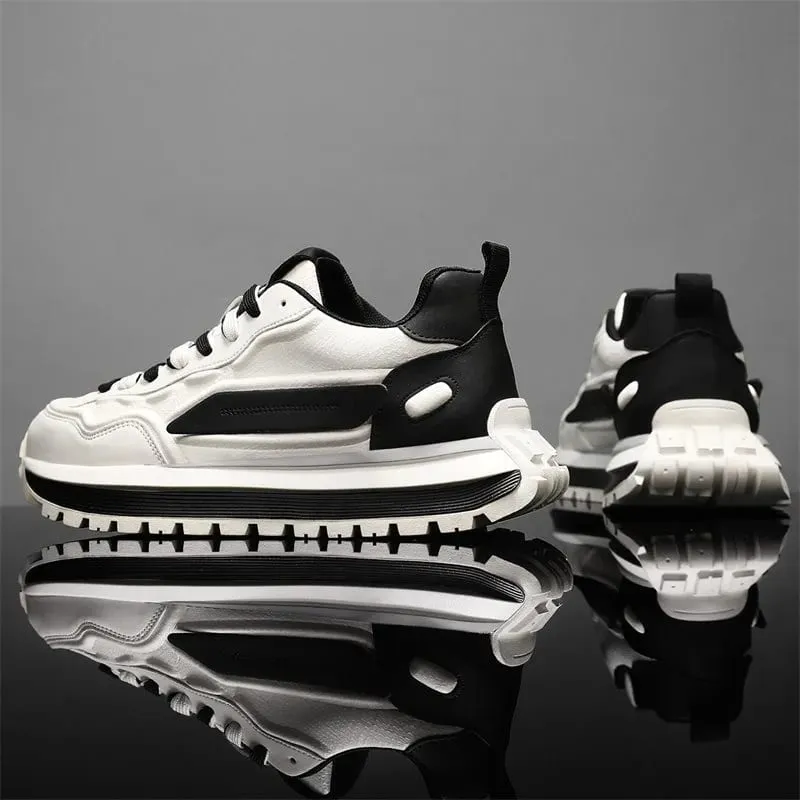 Men Sneakers Platform Casual Shoes New Lace Up Running Shoes Outdoor Non-Slip Footwear Fashion Height Increasing Men Shoes