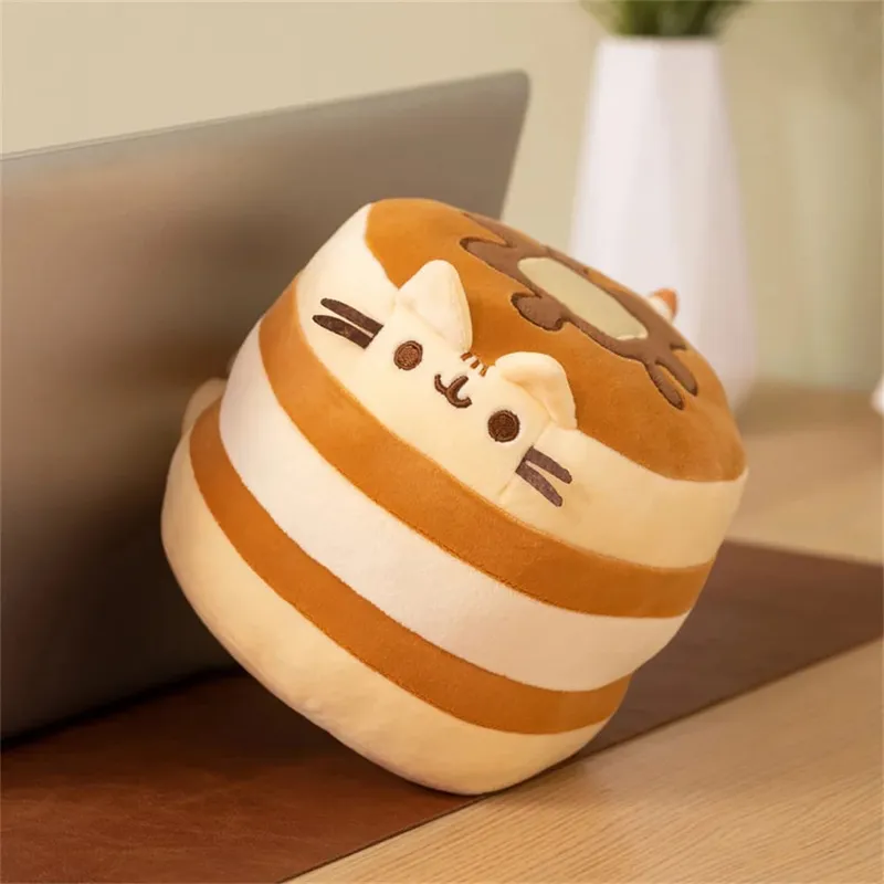 15CM Cute Cake Cat Plush Toy Kawaii Soft Stuffed Animal Pillow Anime Character Plushie Doll Para sa mga Bata Kaarawan Regalo Dekorasyon sa Bahay — image 5