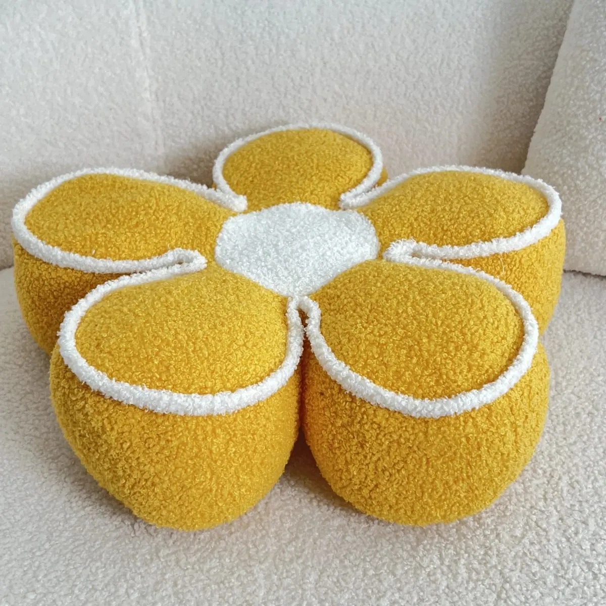 Luxury Sunflower Petal Flower Pillow Sofa Living Room Cushion Bay Window Bed Decor Headrest Backrest Pad PP Cotton Filled Pillow