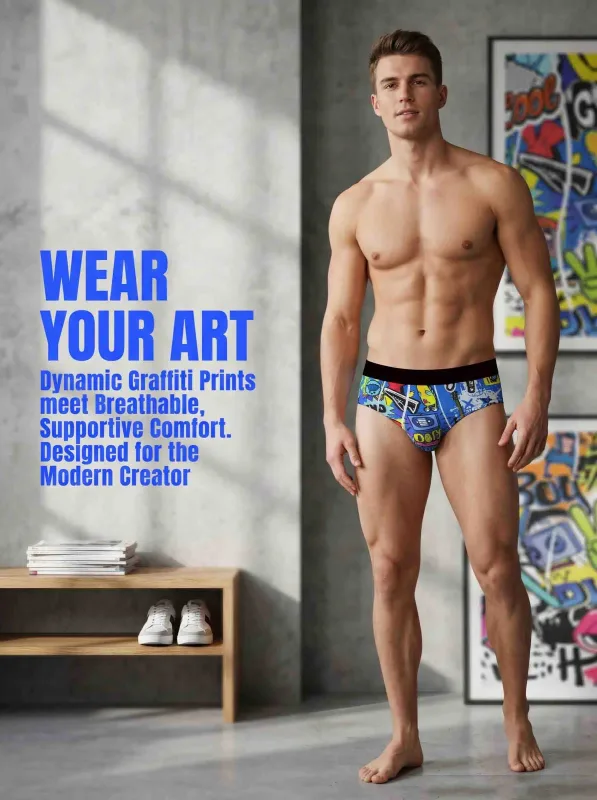 3-Pack Fashionable Men's Boxer Shorts, Comfortable, Soft, Fashionable, Printed, Casual and Versatile Men's Underwear