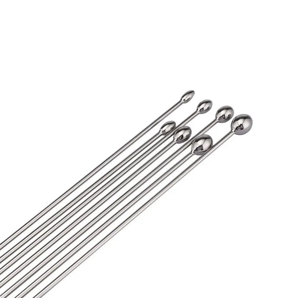 7 Size Metal Penis Plugs Urethral Massage Prostate Masturbation Men's Sex Toys Urethral Wand Dilatation Male Urethral Plug