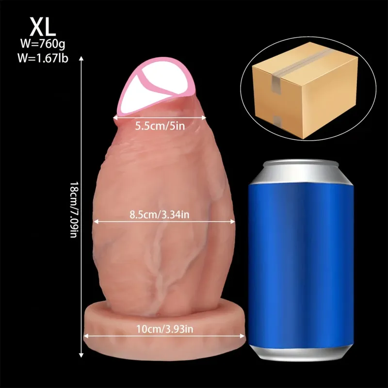 5 Sizes Realistic Anal Dildo Soft Huge Penis Suction Cup Anal Sex Toys For Woman Vagina Adult Masturbator Cock Big Dick Buttplug