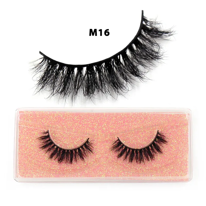 Short Natural 3D Mink Lashes Fluffy Wispy Fake Eyelashes Crisscross False Lashes Eyelash Extension Makeup