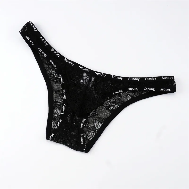 Sports Man New Low Waist Mesh Briefs Transparent Big Pouch High Quality Panties Male Lettwer Waistband Lingerie Breath Underwear