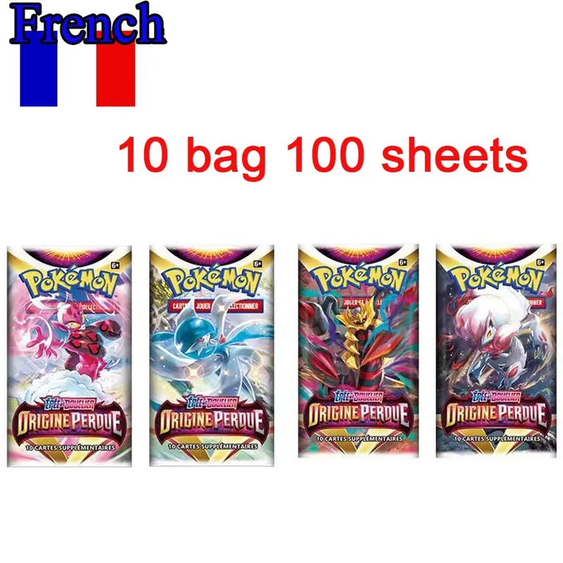 42pcs Pokémon Cards Battle Toys Lost Origin Pokémon Box with Anime Bank Pokémon Game Cards MEGA EVOLUTION for Childre