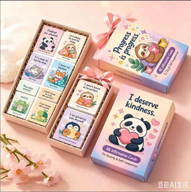 SEL Affirmation Card Affirmators English Inspirational Children's Emotional Mindfulness Encouragement Card
