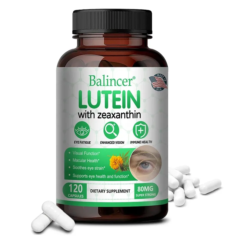 Lutein 40mg + Zeaxanthin Capsules - Eye Health & Blue Light Protection Antioxidant Supports Macula & Retina Health