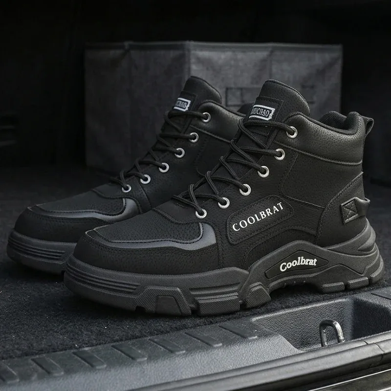 Primavera/Verano Tamaño Grande Moda Corte Medio Simple Alta Calidad Durable Cómodo Negocios Casual Deportes al aire libre Zapatos de Hombre