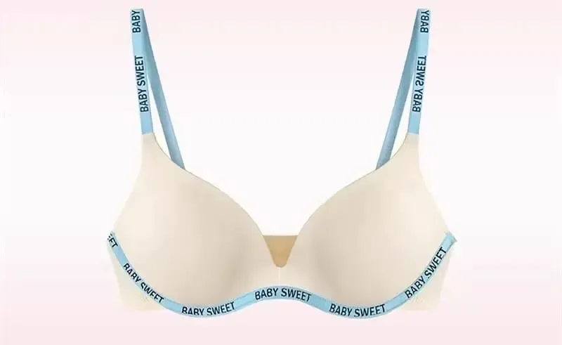 New Dopamine Color Seamless Wireless Bra Set Push Up Gather Sexy Lingerie Panties Underwear For Women 32‑38AB bra set