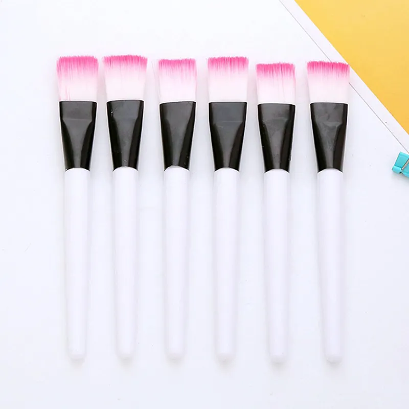 10pcs Facial Mask Brush Makeup Brushes Eyes Face Skin Care Masks Applicator Cosmetics Mask Brush Tools Pink Handle