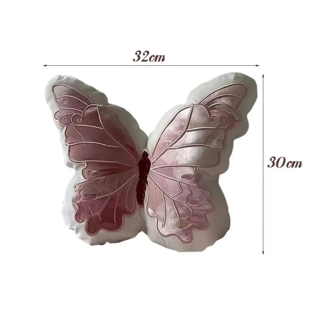 New Cute Butterfly Pillow Fashion Soft Toy Throwing Pad Christmas Gifts Girl Pink Toy Bedhead Pillow — image 7