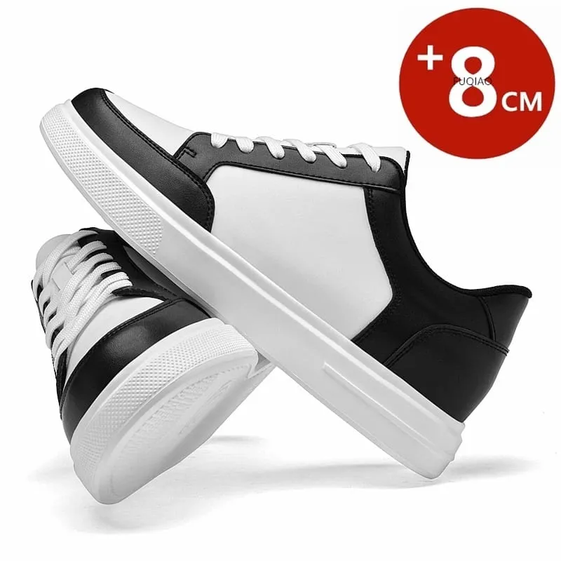 Men Sneakers Elevator Shoes Women Breathable Sports Casual Board Shoes Comfortable Platform Hidden Inner Heightening Shoes 8cm