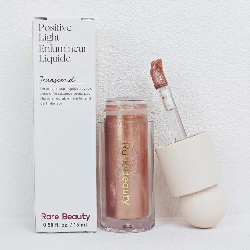 Rare Beauty Serene Gentle Mellow Solac Liquid Bronzer Shade Face Contour Smooth Highlight Mirror Lasting Natural Shadow Makeup