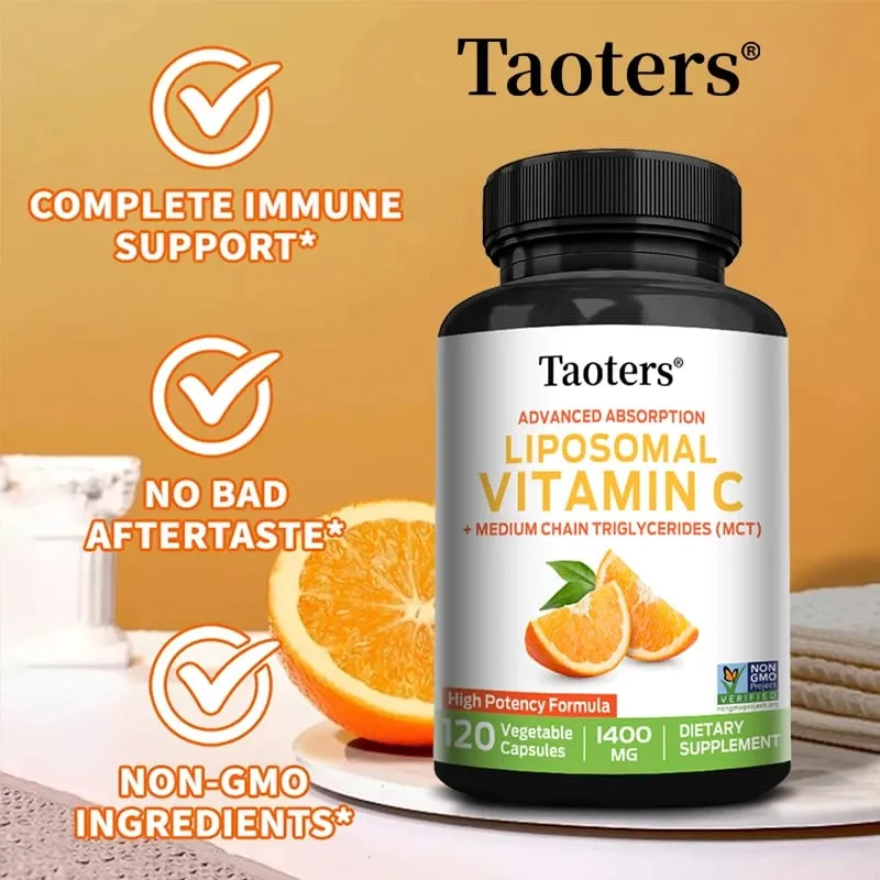 Liposomal Vitamin C 1400mg - Promotes Collagen Production Immune Support Powerful Antioxidant
