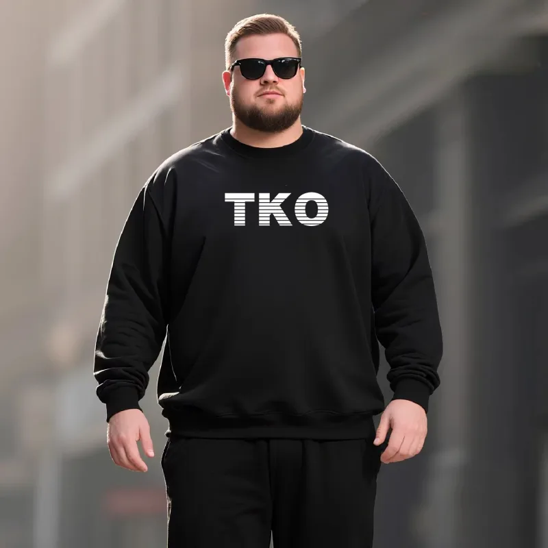 Plus Size Men's Sweatshirt 110-185KG Autumn Winter Casual Pullover High-quality Pure Cotton Sweatshirt Male Clothing 5XL 6XL 7XL