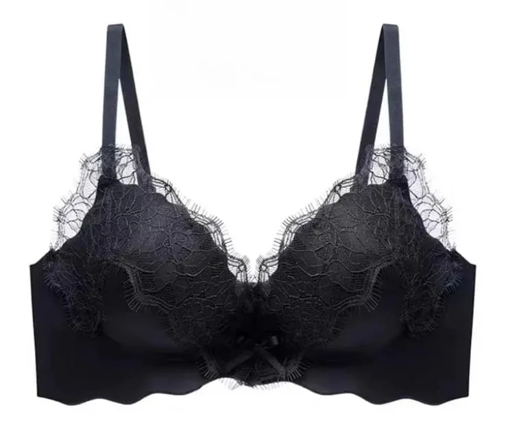 New Pure Desire Lace Lingerie Set Women Thick Padded Push Up Bra Small Bust Lift A to C Cup Underwear Intimates Daily Wear 32-38 — image 12
