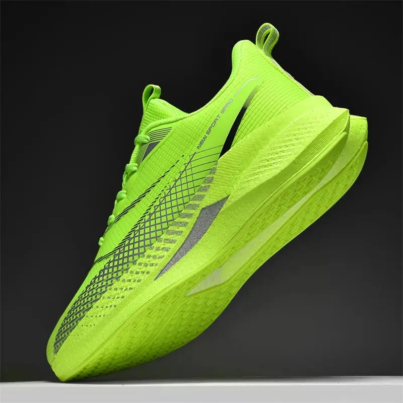 Men Marathon White Running Shoes Speciality Sports Breathable Sneakers Cushion Racing Jogging Outdoor Tennis Athletic Trainers