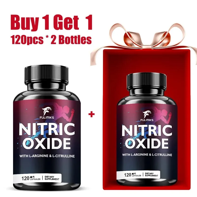 Nitric Oxide Tablets Capsules - Enriched with L-arginine and L-citrulline Complex To Promote Nutrient Flow To Muscles and Heart