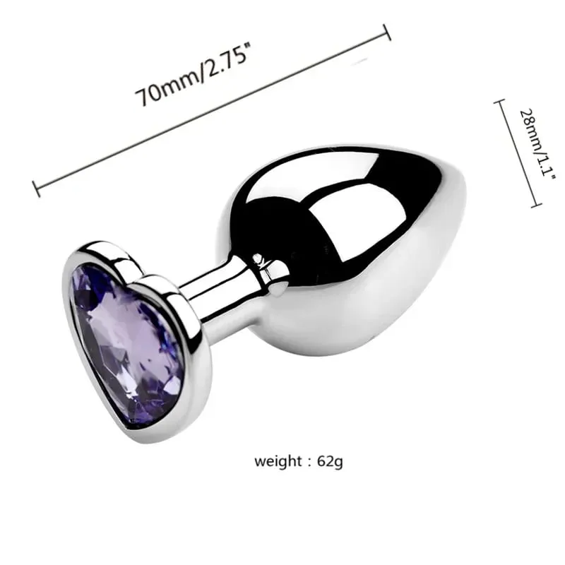 S/M/L Metal Anal Plug Butt Plug Sex Toy Butt Toy for Women Men Couples Gay Adult Game Masturbator Anal Diamond Sex Shop