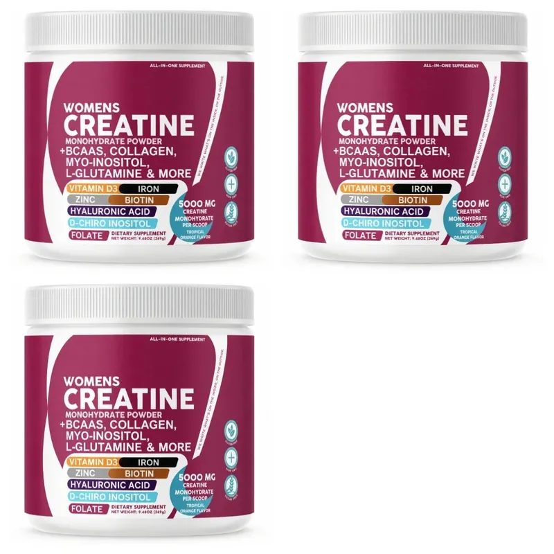 Female Creatine Powder Creatine Monohydrate Powder with BCAA & Amino Acids Daily Health and Nutrition Dietary Supplement