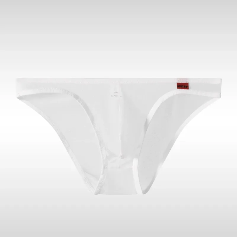 Men's Underwear Ultra-Thin Mesh Transparent Triangular Briefs Sexy Underpanties