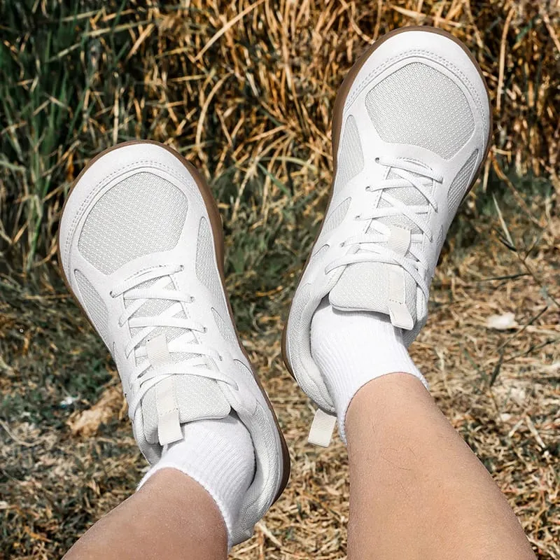 Plus Size Minimalist Barefoot Shoes Lightweight Breathable Zero Soles Men Running Sneakers Outdoor Wide Toe Casual Walking Shoes