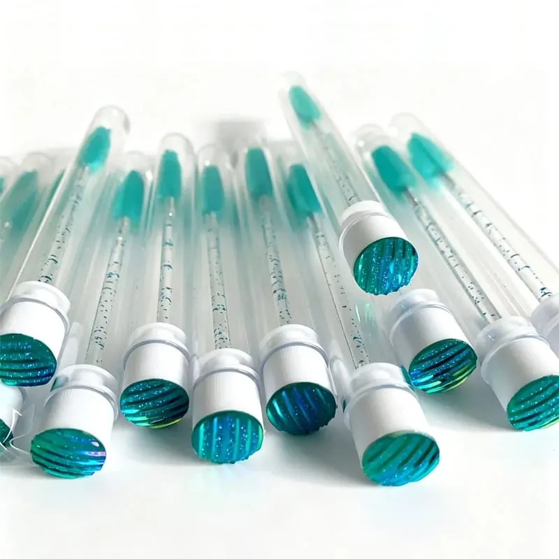 New 20/40pcs Disposable Eyelash Brush Tube Mascara Wands Tubes Dust-proof Lash Spoolies Storage Makeup Tool HZS36