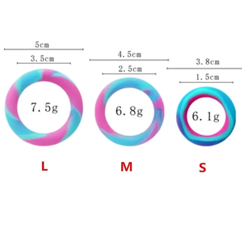 S/M/L Penis Cock Ring Sex Toys For Men Delay Ejaculation Erection Scrotum Semen Lock Binding High Elasticity Time Lasting ring