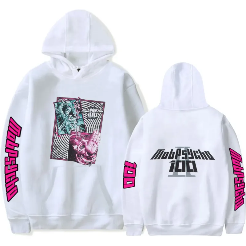 Anime Manga Mob Psycho 100 Reigen Arataka Fashion Hooded Sweatshirts Winter Essentials Hoodies Sweaters Thick Sweater Sweatshirt