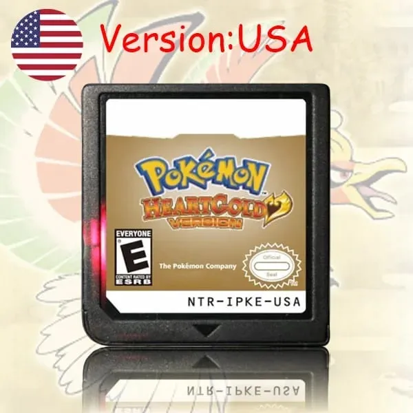 Pokemon Series DS Game Cartridge Diamond Platinum Pearl HeartGold SoulSilver Black White Multilingual for NDS/2DS