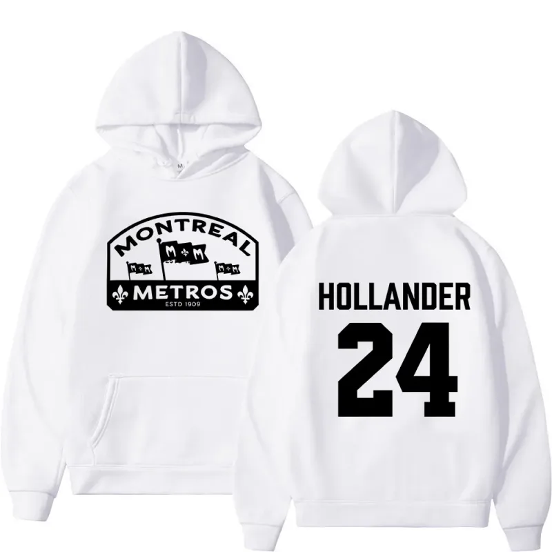 Heated Rivalry Shane Hollander 24 Montreal Metros Hoodies Men Women Clothing Hip Hop Fashion Sweatshirts Long Sleeves Pullovers