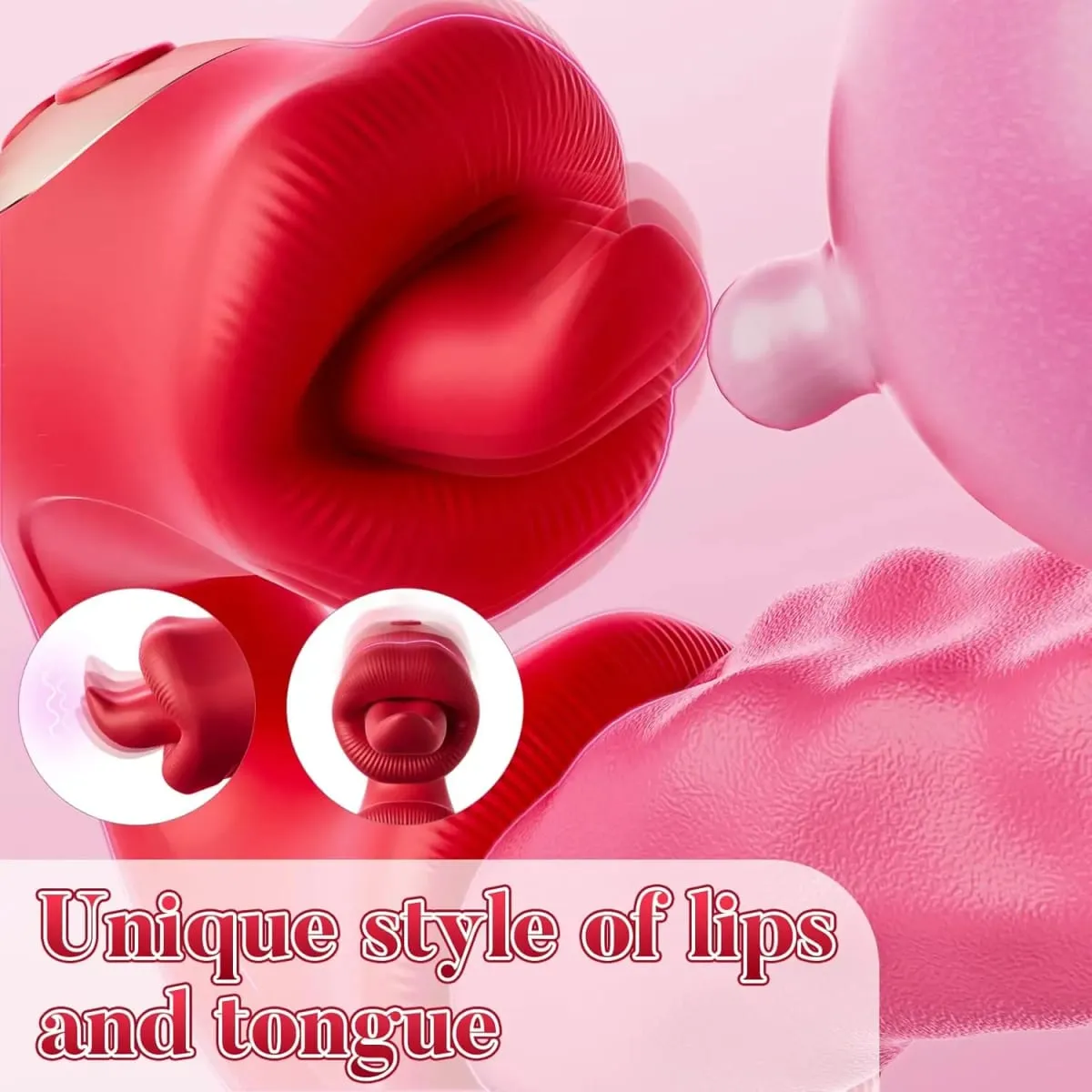 Black Rose Sucking Female Sex Toy Vibrator Jumping Egg Clitoral Suction Cup Stimulator Tongue Licking Type Adult Products