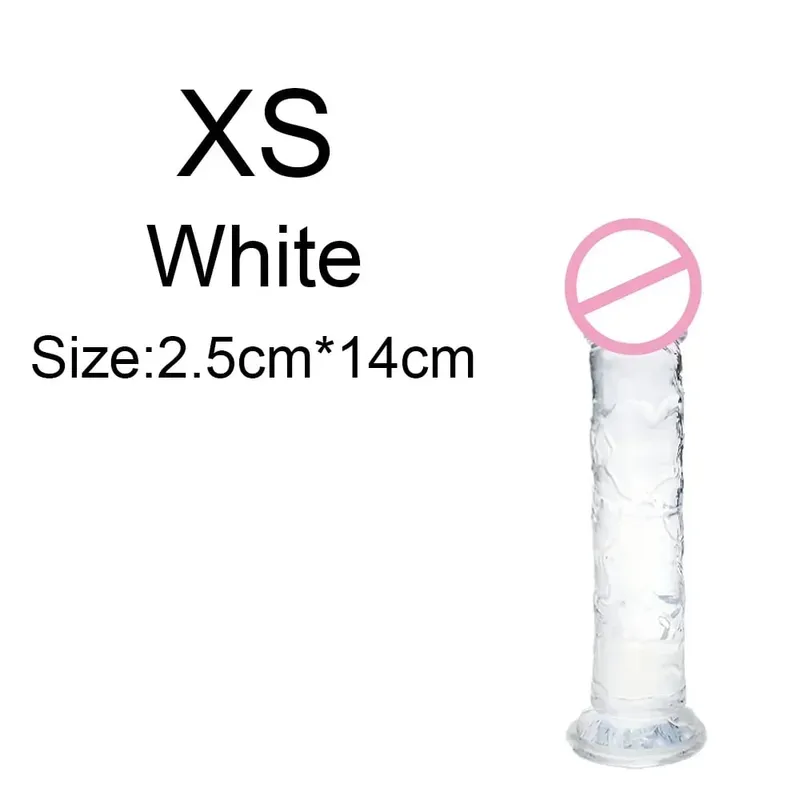 Super Cheap 6 Sizes Realistic Soft Jelly Dildo Butt Plug Anal Plugs Adult Sex Toy for Women and Men Vaginal and Anal Masturbator