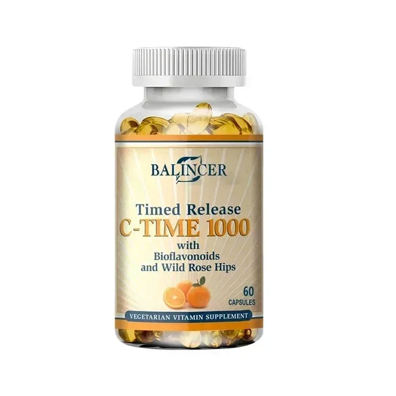 Vitamin C Capsules 1000mg Antioxidant Support Immune Wellness Collagen Synthesis Skin & Bone Joint Health 30/60/120 Capsules