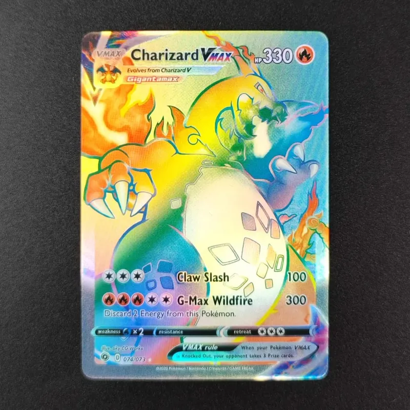 DIY Pokemon Cards Mega Charizard X EX PFL EN 130/094 125/094 Hyper Rare Collectibles PTCG Trading Card