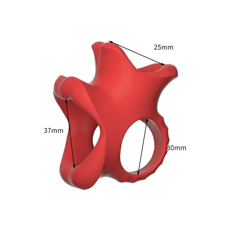 Sexy lip Mouth Penis Ring Male Penis Enlarger Extender Testicle Restraint Cock Ring Lock the Sperm Male Penis Training Sex Toys