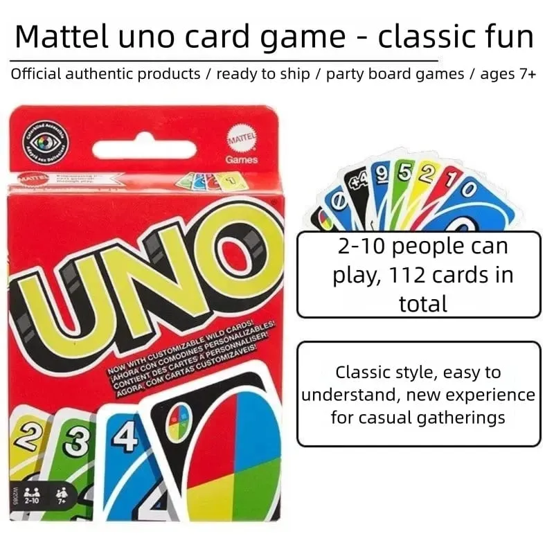 UNO Flip Playing Cards Games Super Mario Minecraft Lord of the Ring Hot Wheels No Mercy Social Board Table Party Games Ki