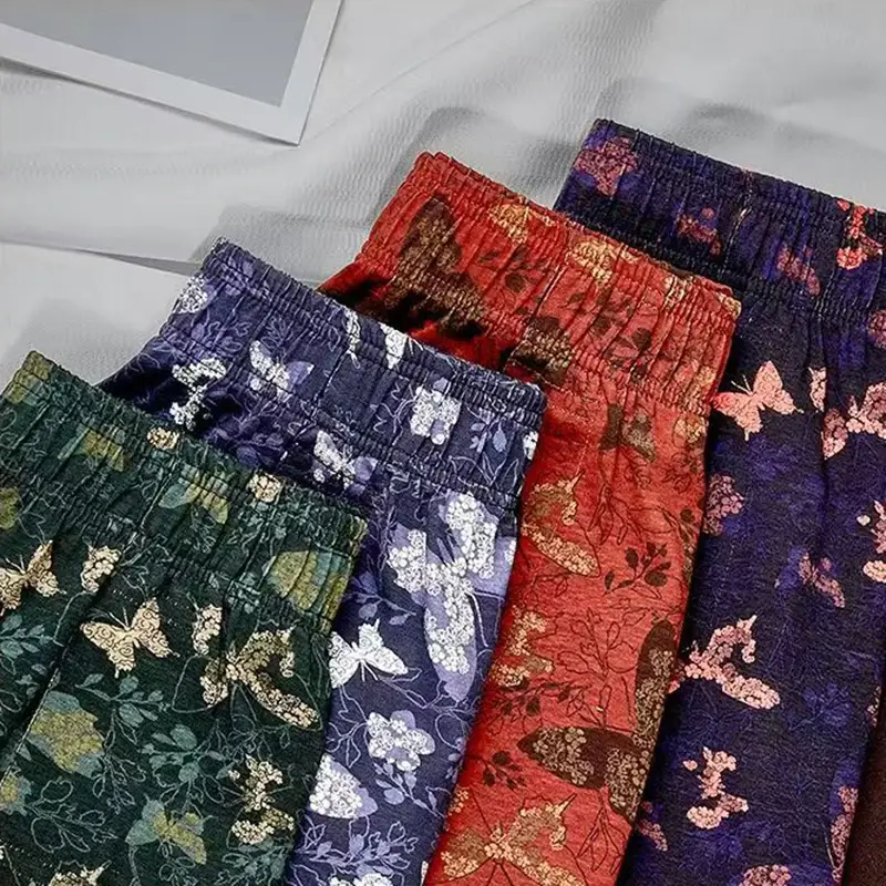 4Pcs Set Of Men's Personalized Butterfly Printed Flat Angle Pants, Loose Breathable Elastic Aro Pants, Men's Casual Underwear