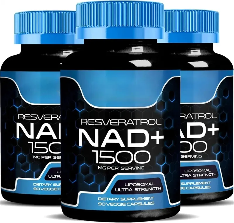 NAD+ Capsules na may Resveratrol Herbal Antioxidant Supplement Suporta sa Cellular Health Energy at Anti Aging para sa mga Babaeng Lalaki 90 piraso