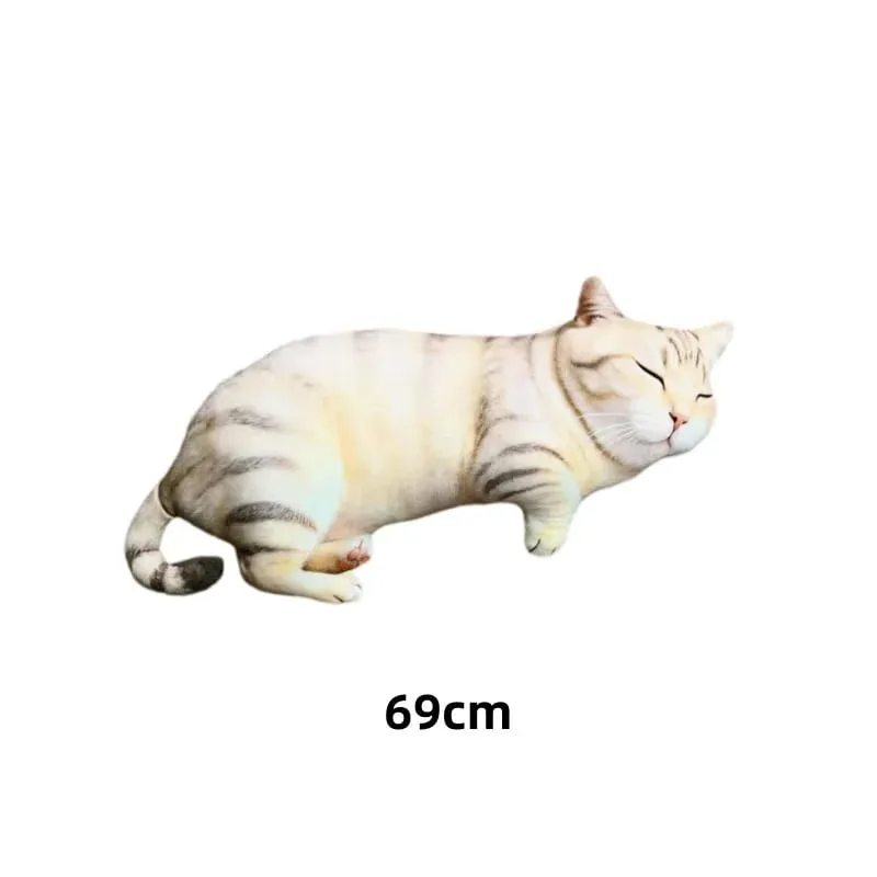 Simulated Animal Pillow Dog Cat Pig Cattle Plushies Toys Home Decor Toys Soft Sofa Cushion Throw Pillow Creative Birthday Gifts