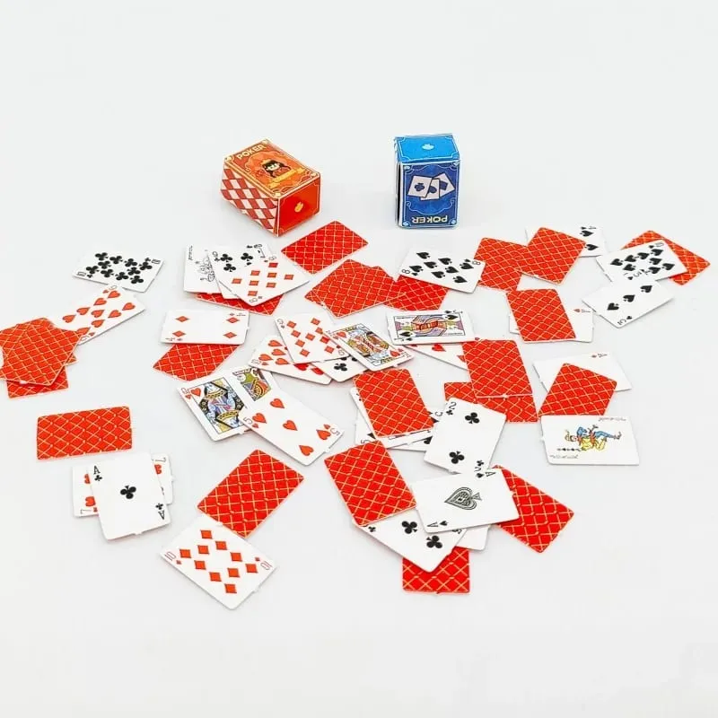 10Pcs Mini Fingertip Playing Cards Portable Outdoor Travel Set - Super Party Game for Gatherings Ideal Small Card Game Toy