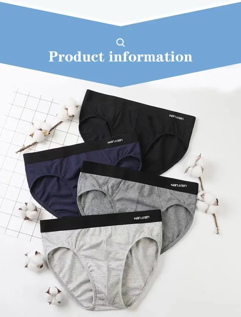 1 Teile/los Briefs Männer Unterwäsche Sexy Dessous Männlichen Höschen Baumwolle Unterhose Atmungsaktive Cueca Gestreiften Calcinha Großhandel Viele 5025