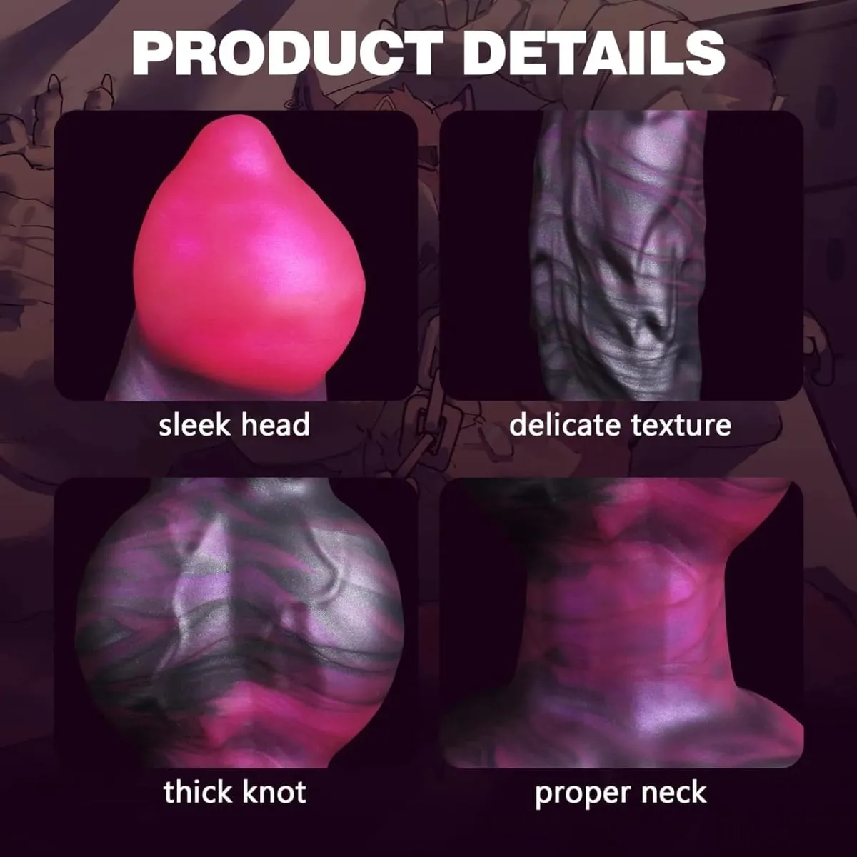 9 "lobo pênis anal plug brinquedo sexo feminino iniciante cão nó vibrador realista silicone animal com forte ventosa fantasia monstro