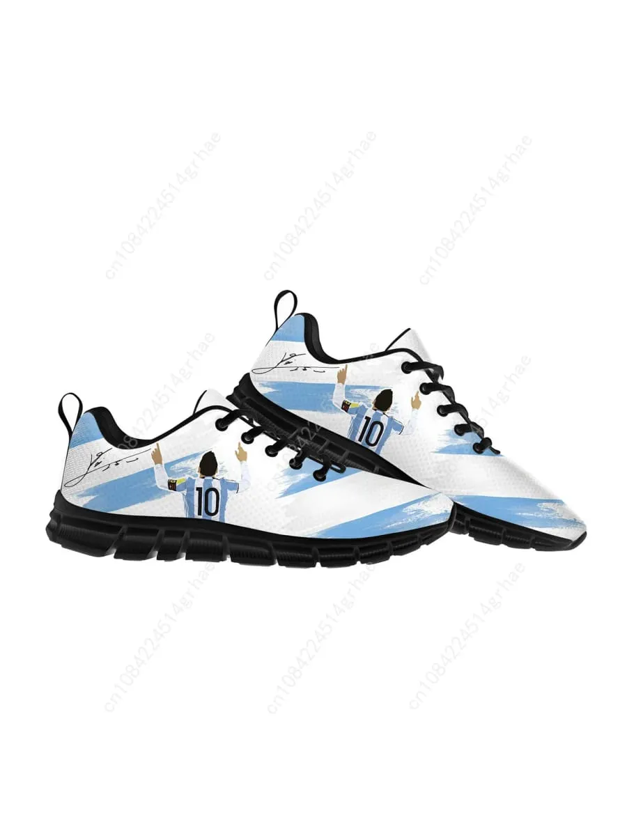 Miami Messi 10 Logo Argentina Sports Shoes Mens Womens Casual Sneakers Comfortable Custom Made Shoe High Quality Couple Shoes