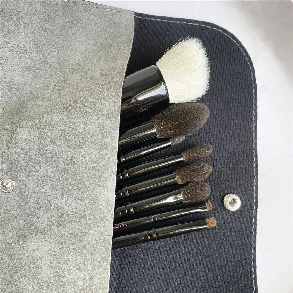 WG Luxury Squirrel Hair Foundation Powder Eye Shadow Crease Blending Makeup Brushes Precision Detail Soft Cosmetic Brush Tools