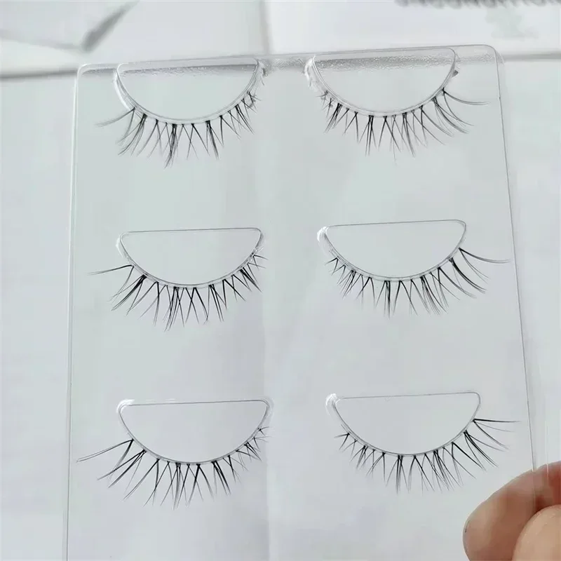 HBZGTLAD3pairsTransparent Terrier Simulation Eye Tail with Long Air Eyelashes Pairs Natural 3D Mink False Eyelashes Makeup Fake — image 11